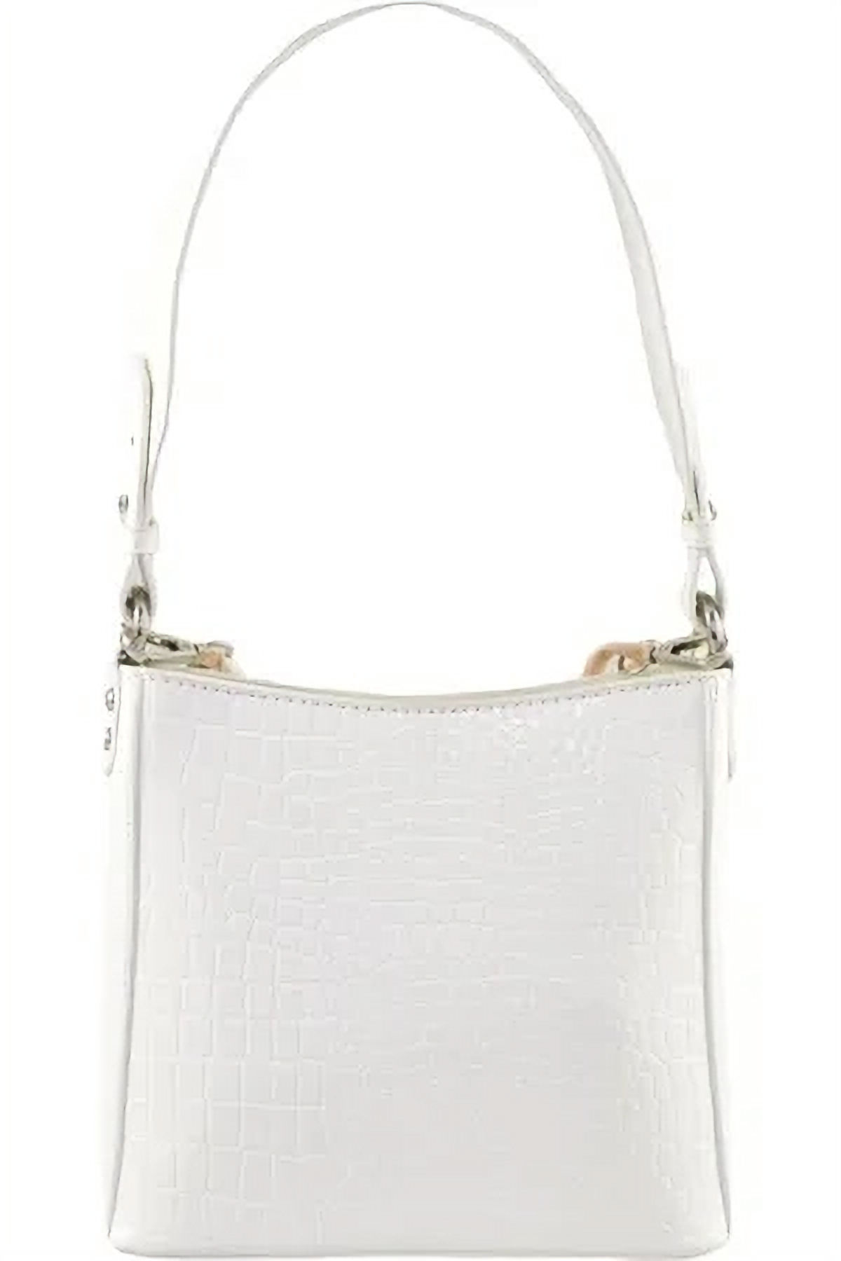 HVISK Croco Shoulder Bag White