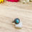 Thumbnail: Larimar & Marcasite Sterling Silver Ring ,Ireland, Vintage Jewellery
