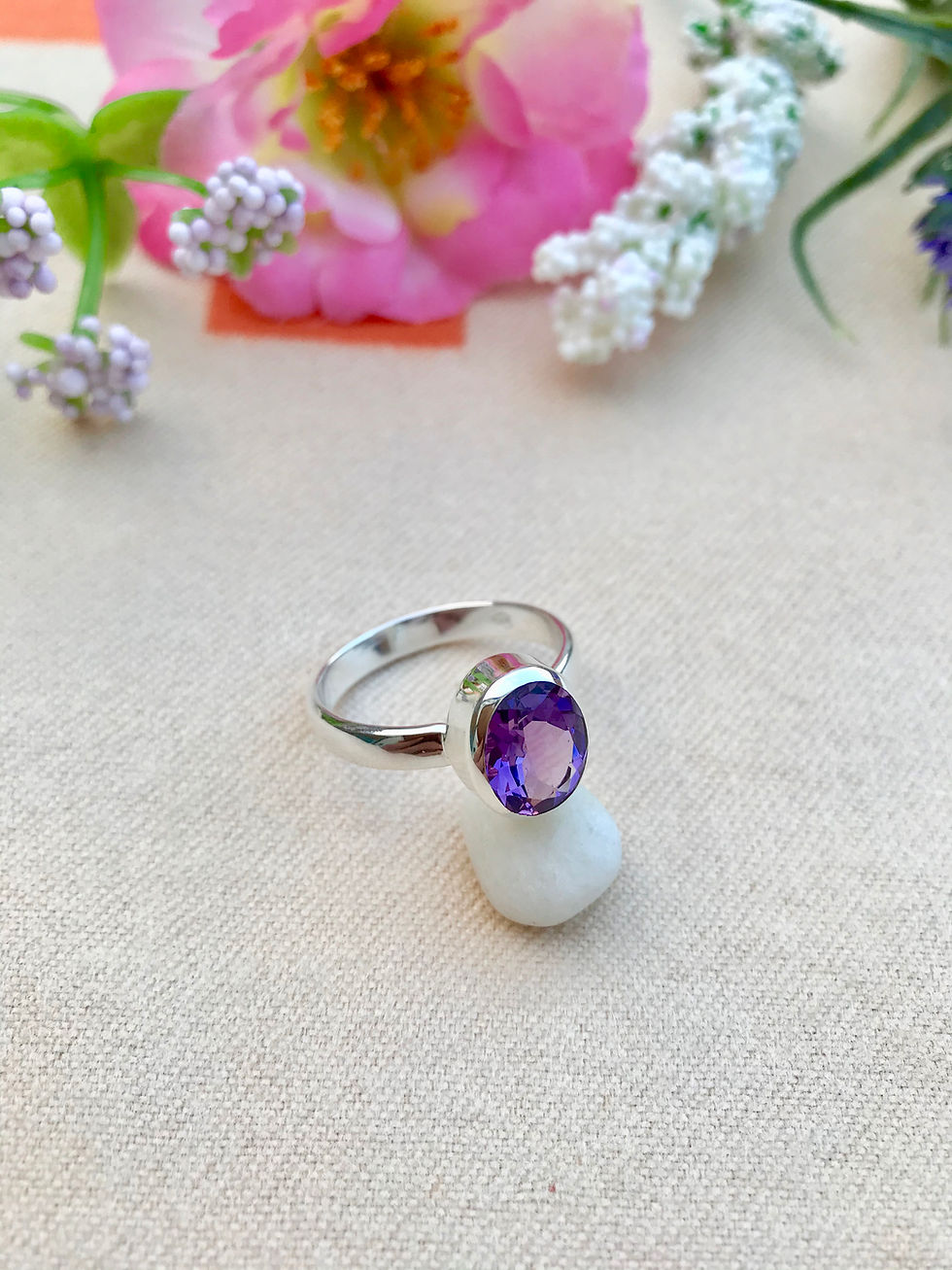 Thumbnail: Brazilian Amethyst Silver Ring