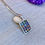 Thumbnail: Multi colors Medal Silver Necklace
