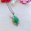 Thumbnail: Burmese Jade with Diopside & Pink Topaz Silver Necklace