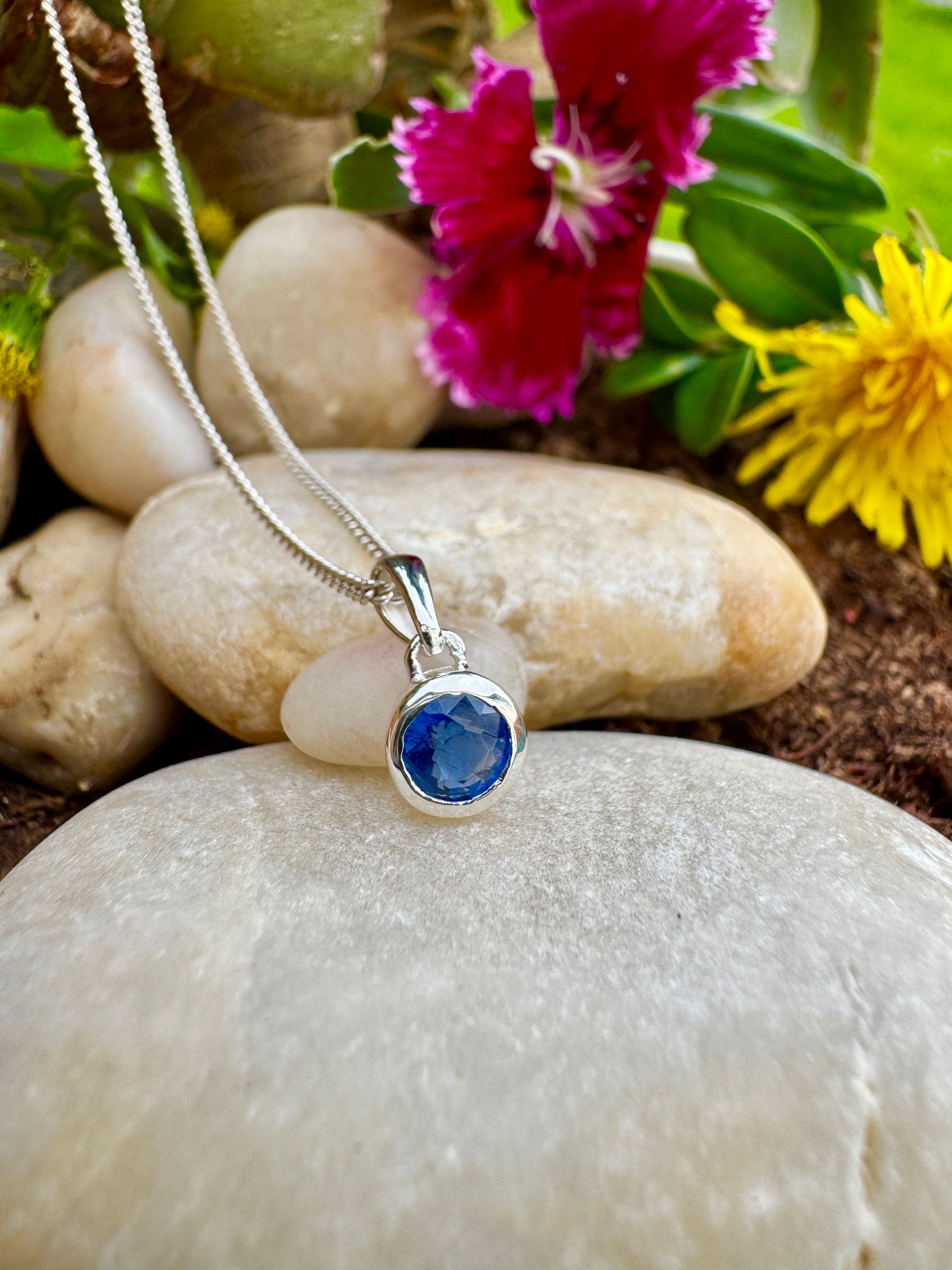 Genuine Kyanite Sterling Silver Necklace,Ireland, Gifts, fast delivery