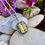 Thumbnail: Emerald Cut Citrine Marcasite Halo Sterling Silver Necklace,Gifts, November birthday necklace, women necklace