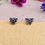 Thumbnail: African Garnet Marcasite Butterfly Silver Earrings, January  birthday gifts,Ireland