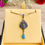 Thumbnail: Larimar  Marcasite Sterling Silver Necklace