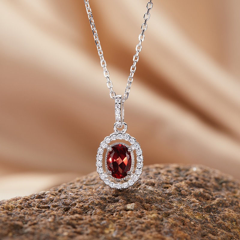 Thumbnail: Multi-Gemstone Sterling Silver Necklace