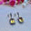 Thumbnail: Citrine (AAAAA) Sterling Silver Marcasite Earrings