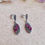 Thumbnail: Created Ruby Silver Marcasite Earrings