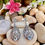 Thumbnail: Art Deco Blue Topaz Marcasite Sterling Silver Earrings