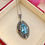 Thumbnail: Large Statement Blue Topaz Marcasite Sterling Silver Necklace