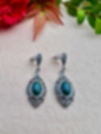 vintage Genuine Malachite Sterling Silver Marcasite Earrings,Wedding set, Ireland, fast delivery