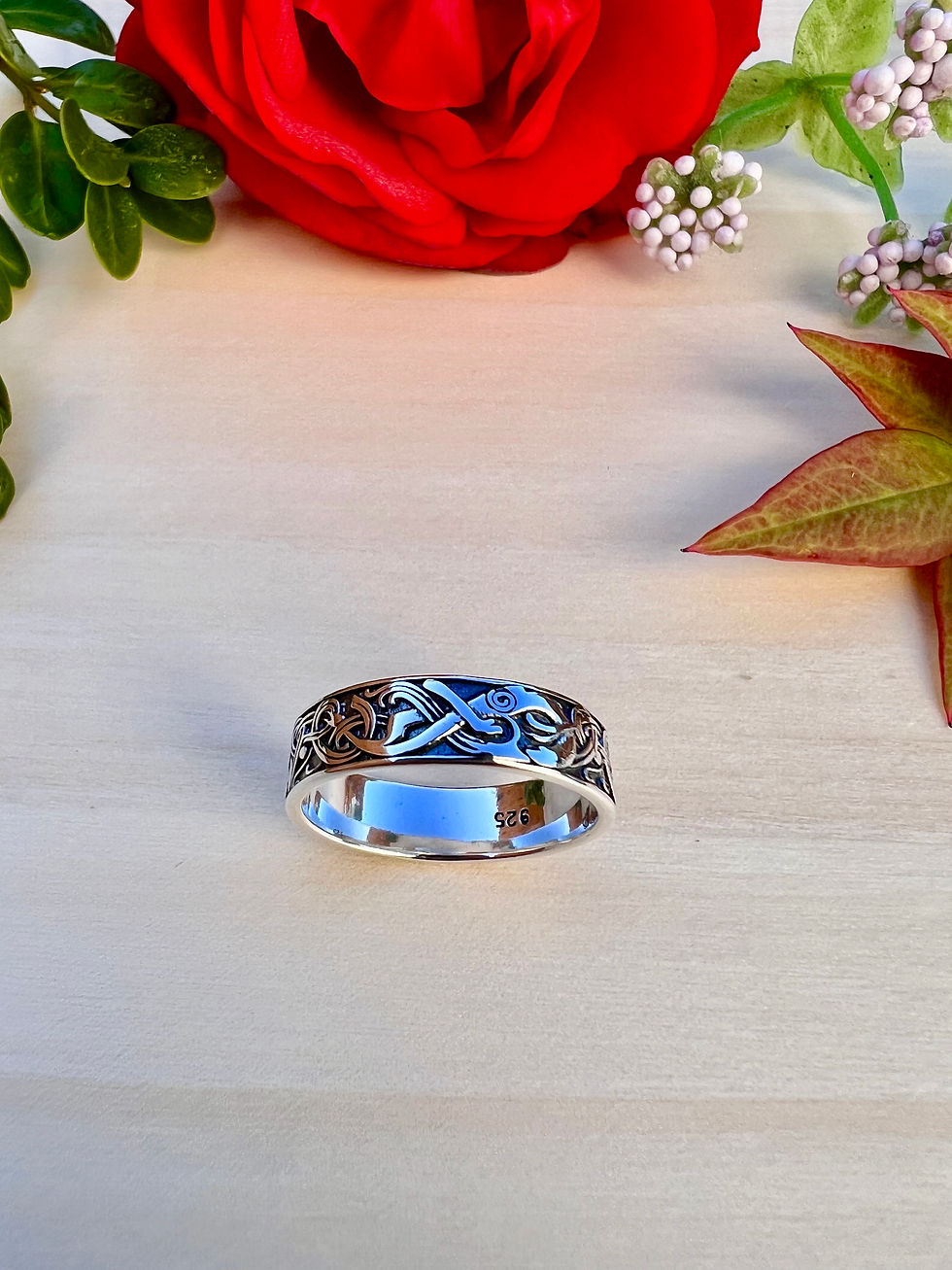 Thumbnail: Snake Unisex Sterling Silver Ring