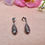 Thumbnail: Blue Topaz Marcasite Sterling Silver Earrings