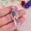 Thumbnail: Clear Quartz & Blue Kyanite Silver Necklace