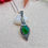 Thumbnail: Vintage Green Onyx Sterling Silver Marcasite Necklace, wedding set, Ireland, gifts, xmas,birthday