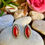 Thumbnail: Carnelian Sterling Silver Stud Earrings