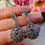 Thumbnail: Statement Blue Topaz Marcasite Sterling Silver Earrings