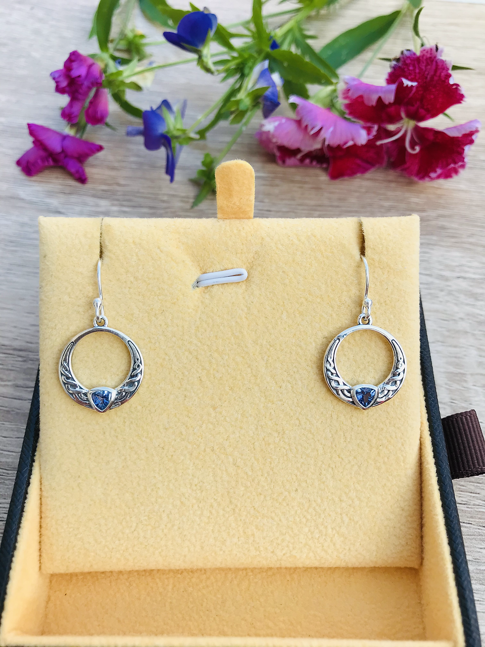 Thumbnail: Tanzanite Silver Earrings