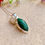 Thumbnail: Green Aventurine Sterling Silver Necklace