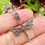 Thumbnail: Peridot Sterling Silver Marcasite Dragonfly Necklace