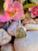 Genuine Moldavite Sterling Silver Necklace