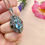 Thumbnail: Large Statement Blue Topaz Marcasite Sterling Silver Necklace