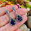 Thumbnail: Sapphire Sterling Silver Marcasite Earrings