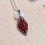 Thumbnail: Red Agate Marcasite Silver Necklace