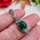Thumbnail: Vintage Green Onyx Sterling Silver Marcasite Necklace, wedding set, Ireland, gifts, xmas,birthday