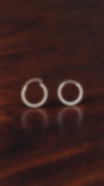 11 mm Sterling Silver Sleeper Hoop Earrings, Ireland, Great as first pair earring