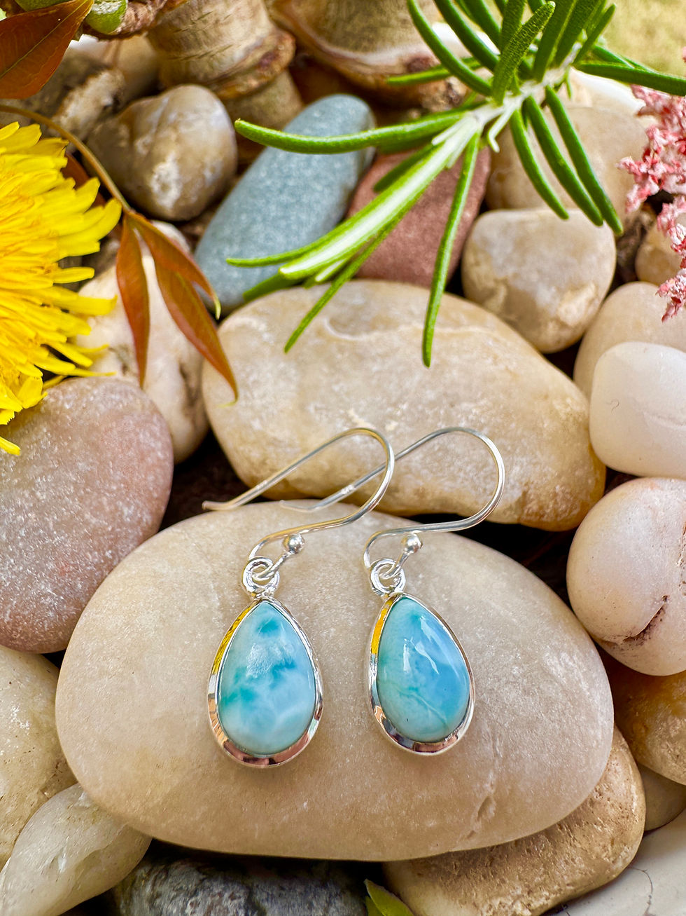 Thumbnail: Dominican Larimar Silver Earrings