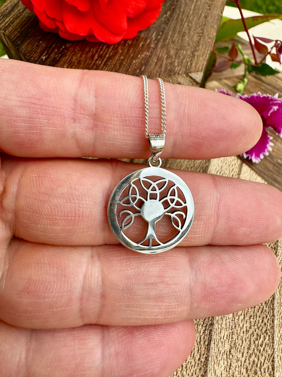 Thumbnail: Celtic Tree of Life Silver Necklace