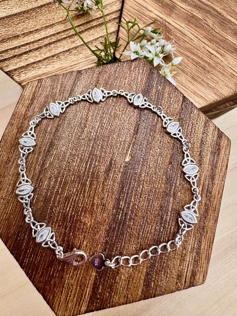Thumbnail: Sterling Silver Celtic Bracelet