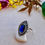Thumbnail: Sapphire  Marcasite Sterling Silver Ring,Jewellery, Birthday gifts, ireland, fast deliver