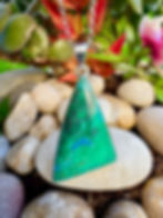 Peruvian Chrysocolla Sterling Silver Necklace, Handmade, Irish Gift shop, Fast delivery