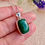 Thumbnail: Green Aventurine Silver Necklace