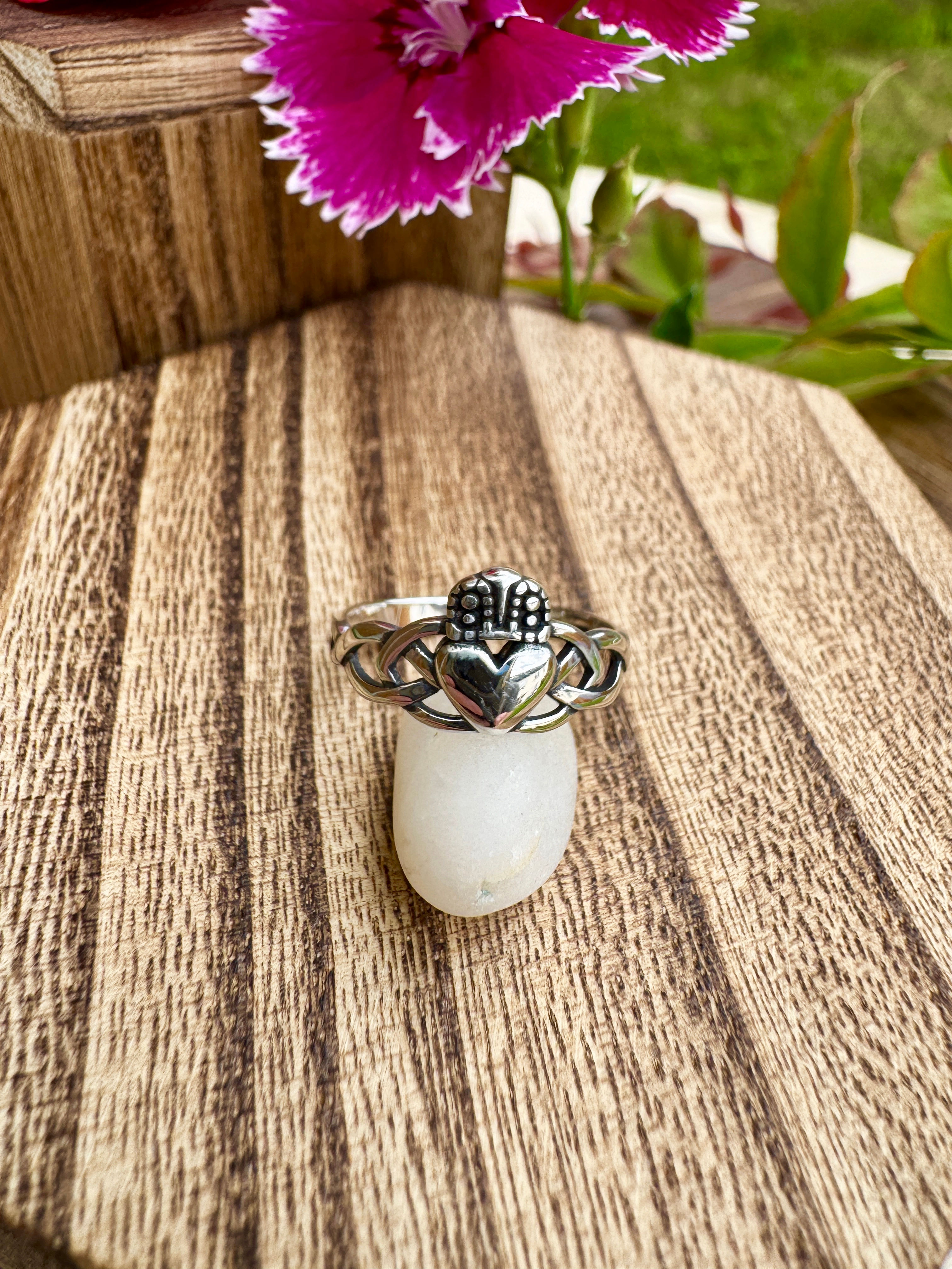 Claddagh  Sterling Silver Ring-Plain