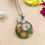 Thumbnail: Pink Mother of Pearl Enamelled Necklace