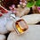 Thumbnail: Citrine(AAAAA) Sterling Silver Necklace,High Grade Citrine, Handmade, Ireland Base