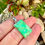 Thumbnail: Green Mohave Turquoise Silver Necklace