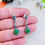 Thumbnail: Natural Burmese Jade Marcasite Silver Earrings