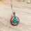 Thumbnail: Green Onyx and Marcasite Necklace