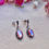 Thumbnail: Dangling Pink Mother Of Pearl Silver Marcasite Earrings