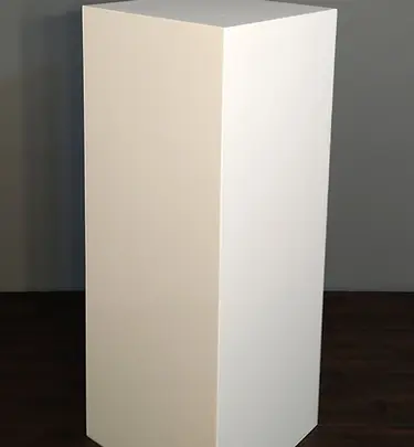 WHITE PEDESTAL STAND