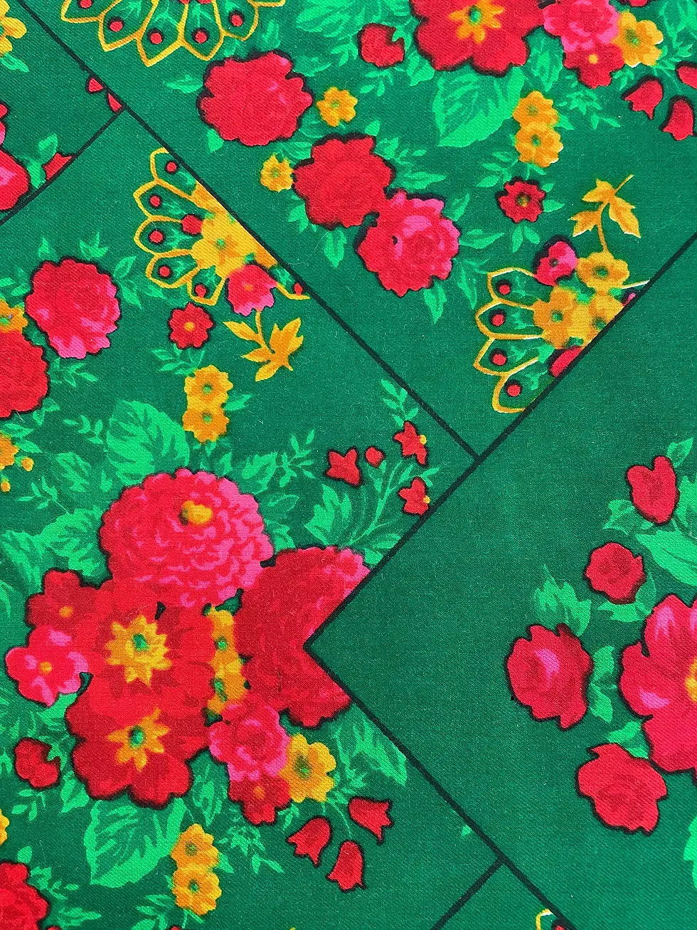 Thumbnail: 100% Floral Printed Wool sold by the yard