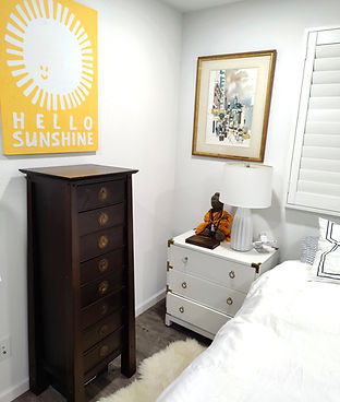 before and after home organizing transformation