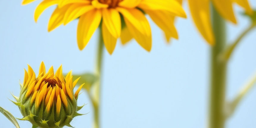 baby flower bud beside full mature sunflower_edited.jpg
