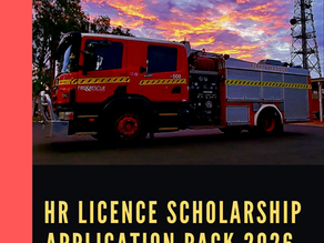 2026 HR Licence Scholarship Applications - Now Open!!