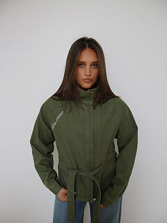 ジャケット・アウター NACHEKO MANNI DENIM JACKET / green Aiko Jacket - Matcha | Analia Amour