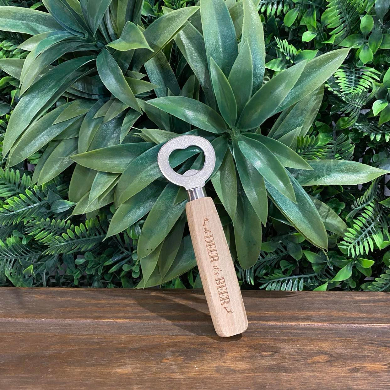 Flesopener 'oh deer it's beer'